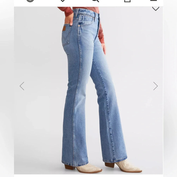 Wrangler Women’s Westward 626 High Rise Cotton Boot Cut Jeans Size 33 - Picture 8 of 16